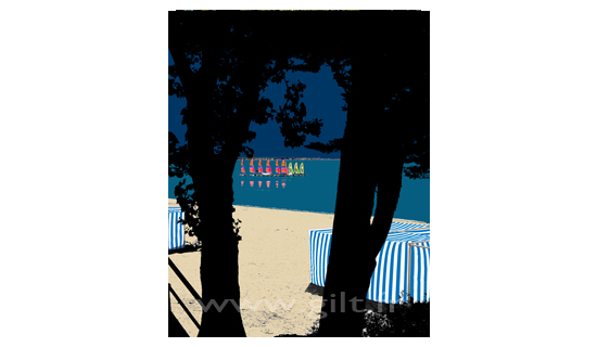 Pins et Cabines de Plage - La Baule-les Pins