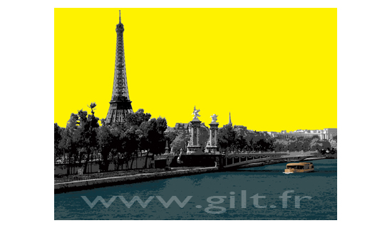 La Tour Eiffel - Ciel Jaune - Paris