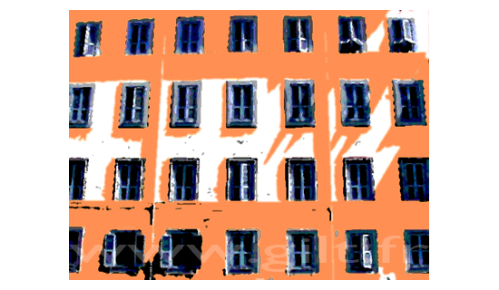 Immeuble coloré - Italie