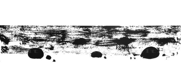 Mer et Rochers — paysage à l’encre de Chine de Gilt